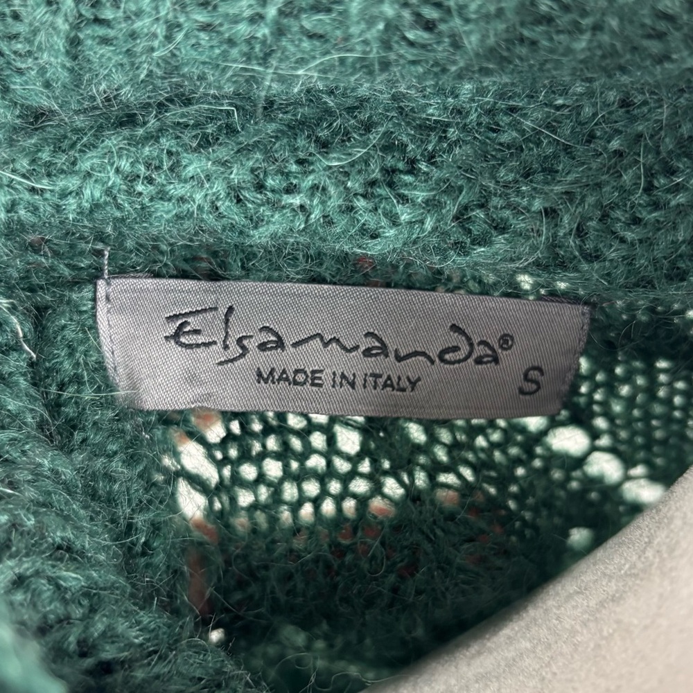 Elsamanda Mohair Blend Evergreen Sweater‎ S - Picture 6 of 7